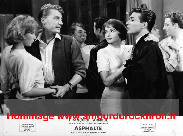 Photo Dany SAVAL et Georges RIVIÈRE dans ASPHALTE